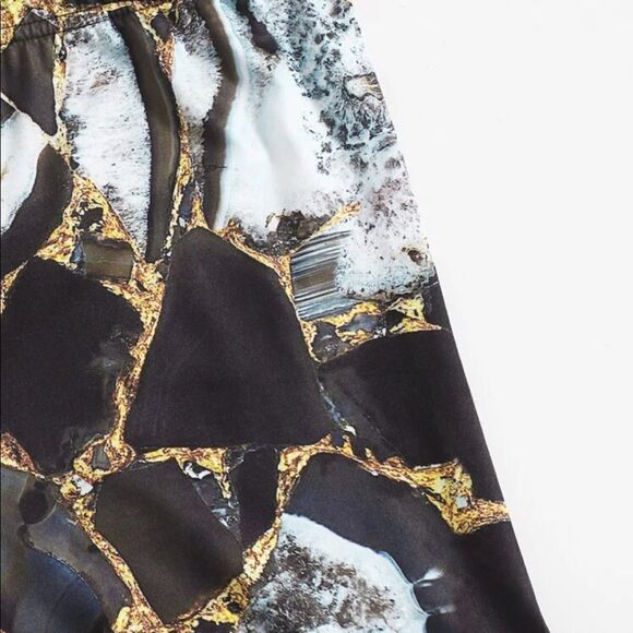 Marble Print Cami Top & Bottom - Picture 4 of 5